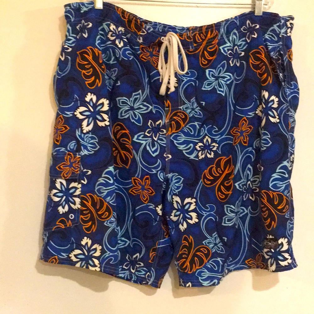 Ocean Pacific OP Men’s Swimming Trunks Size XXL Perfect condition 3 big pockets